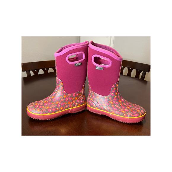 Bogs Sweet Pea Youth Girls/Women's Waterproof Rain Winter Boots ~ Size 5 - Picture 3 of 11